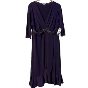 NWT Kiyonna Braided Belt Dress